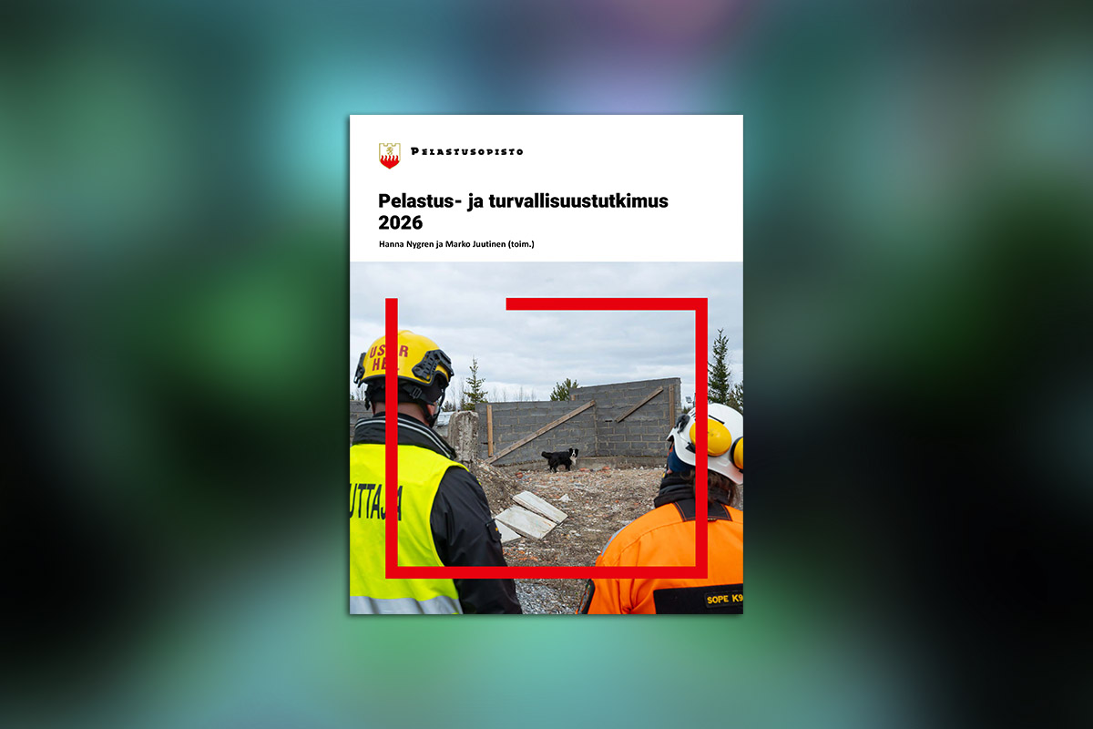 Pelastus- ja turvallisuustutkimuslehden kansikuva