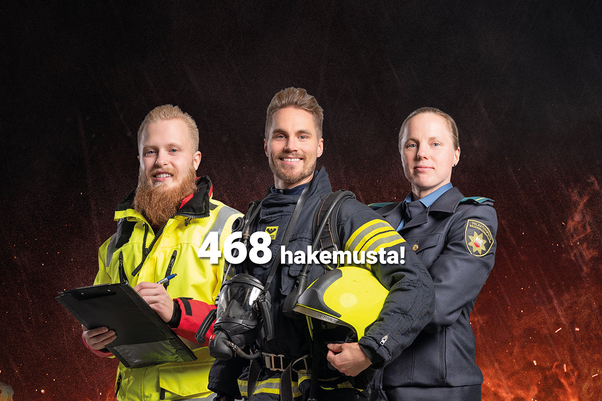 468 hakijaa pelastajakursseille 129-132.