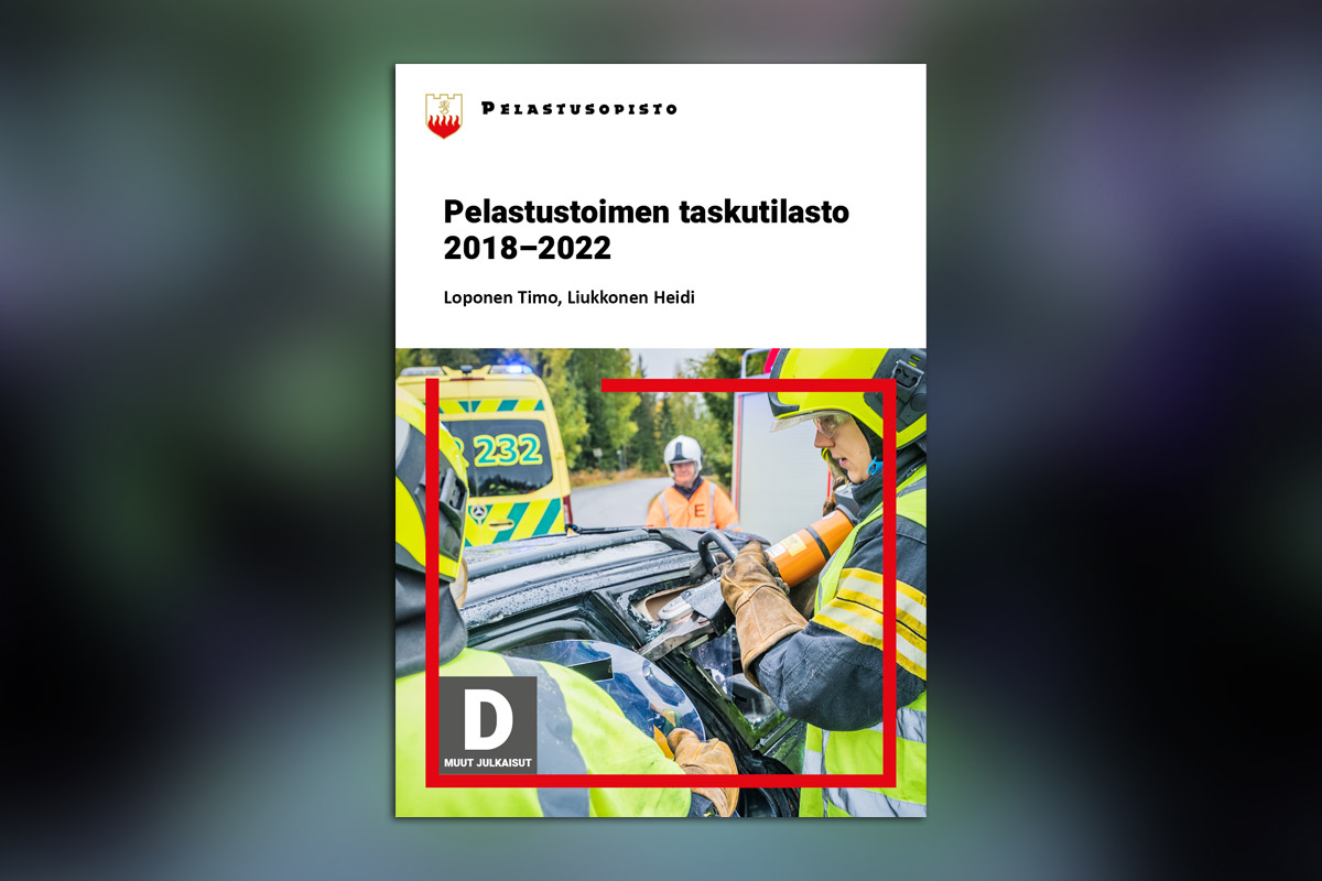 Pelastustoimen taskutilasto 2018-2022 -julkaisun etukansi.