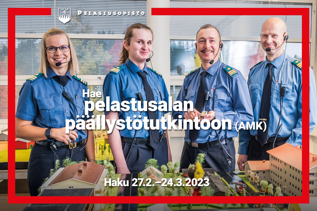 Haku pelastusalan päällystötutkintoon (AMK)