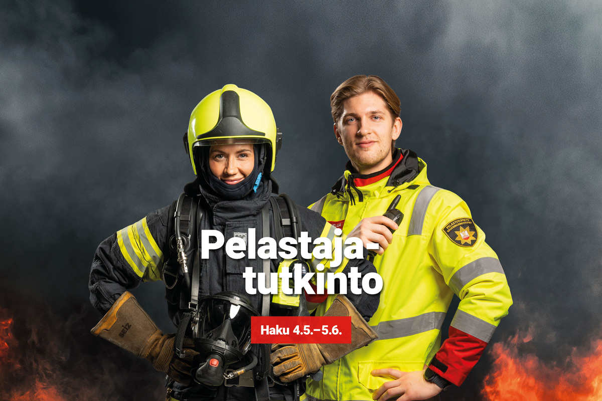 Haku pelastajatutkintoon on käynnissä 4.5.-5.6.2026