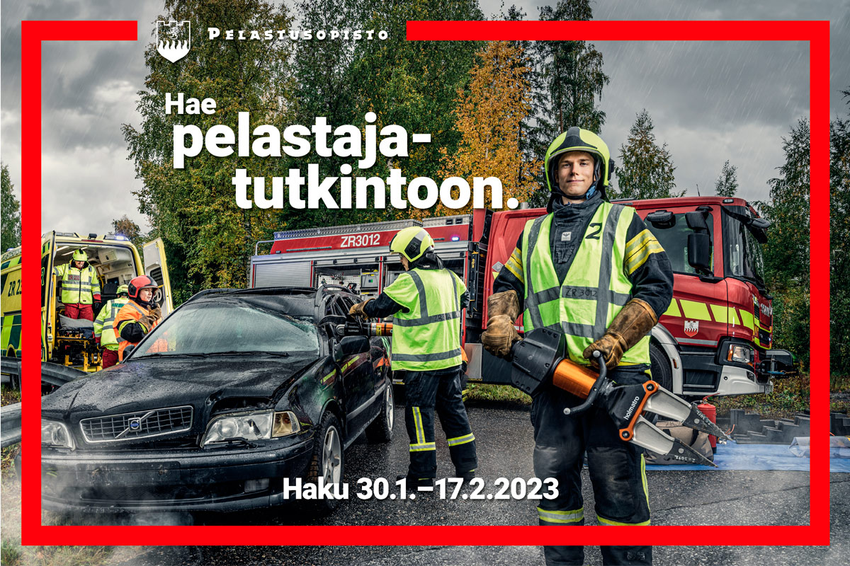 Hae pelastajatutkintoon 30.1.-17.2.2023.