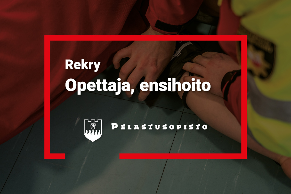 Rekry, ensihoidon opettaja (kuvituskuva)