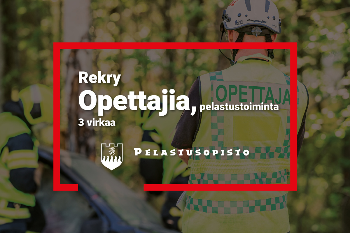 Rekry, pelastustoiminnan opettajia (kuvituskuva).