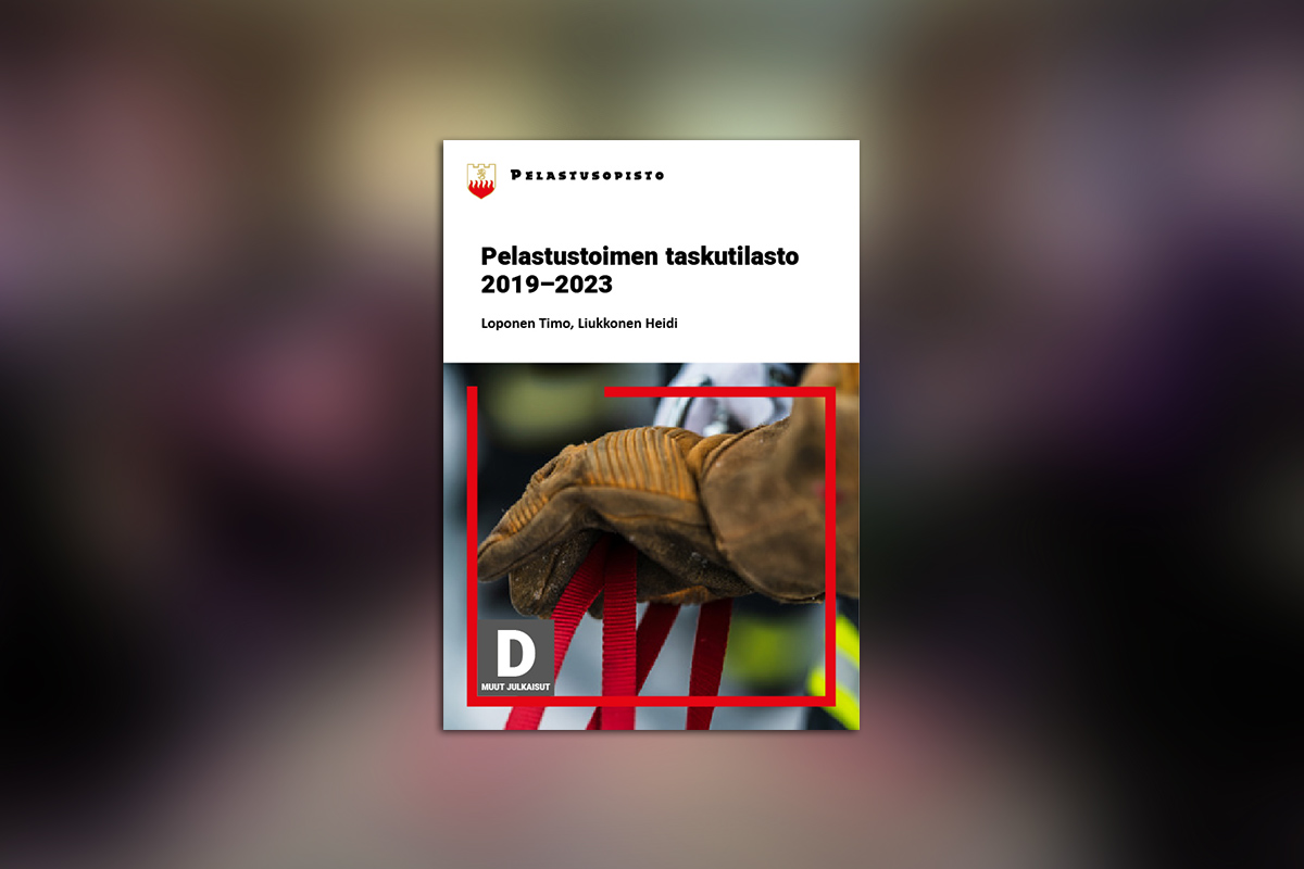 Pelastustoimen taskutilasto 2019-2023 -julkaisun etukansi.