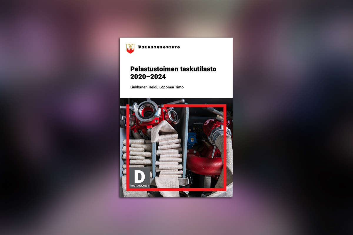 Pelastustoimen taskutilasto 2020-2024 -julkaisun kansikuva.