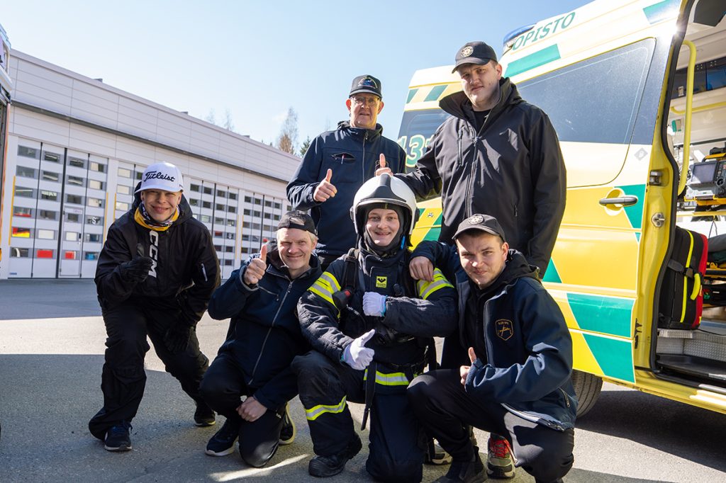 Turvallisuus kuuluu kaikille -tapahtuma Pelastusopistolla.
